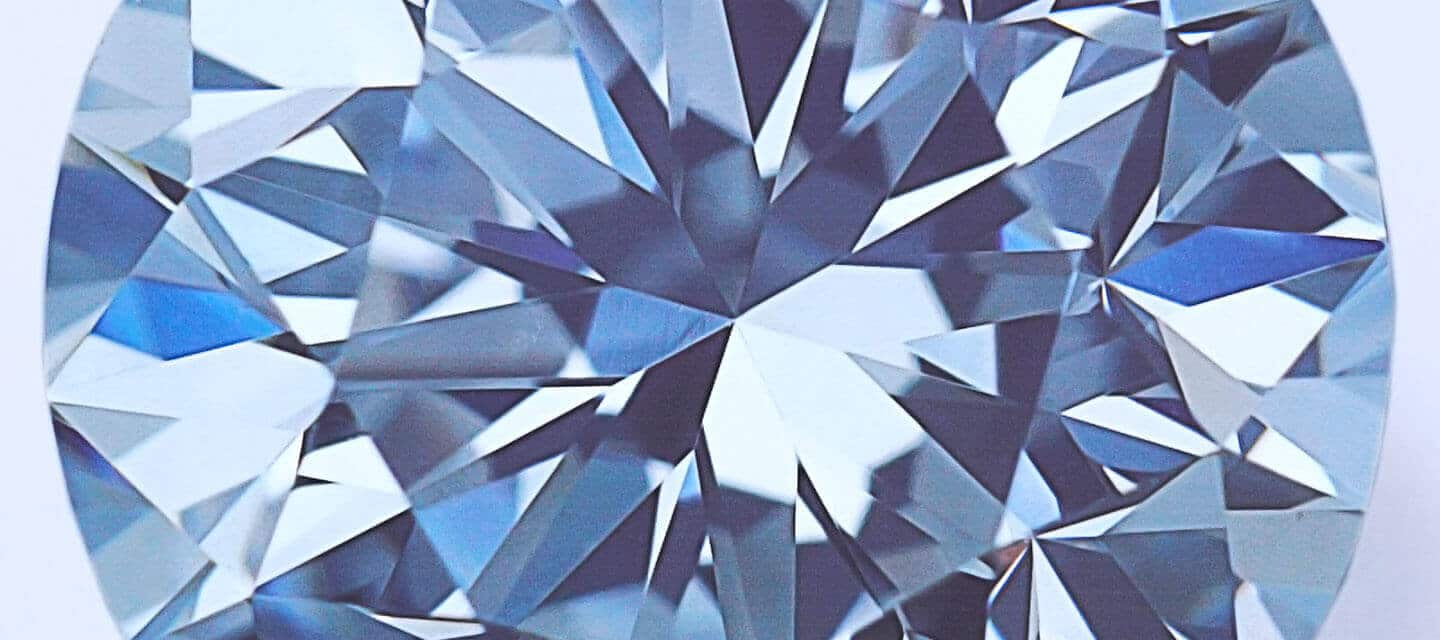 extreme closeup of diamond facets