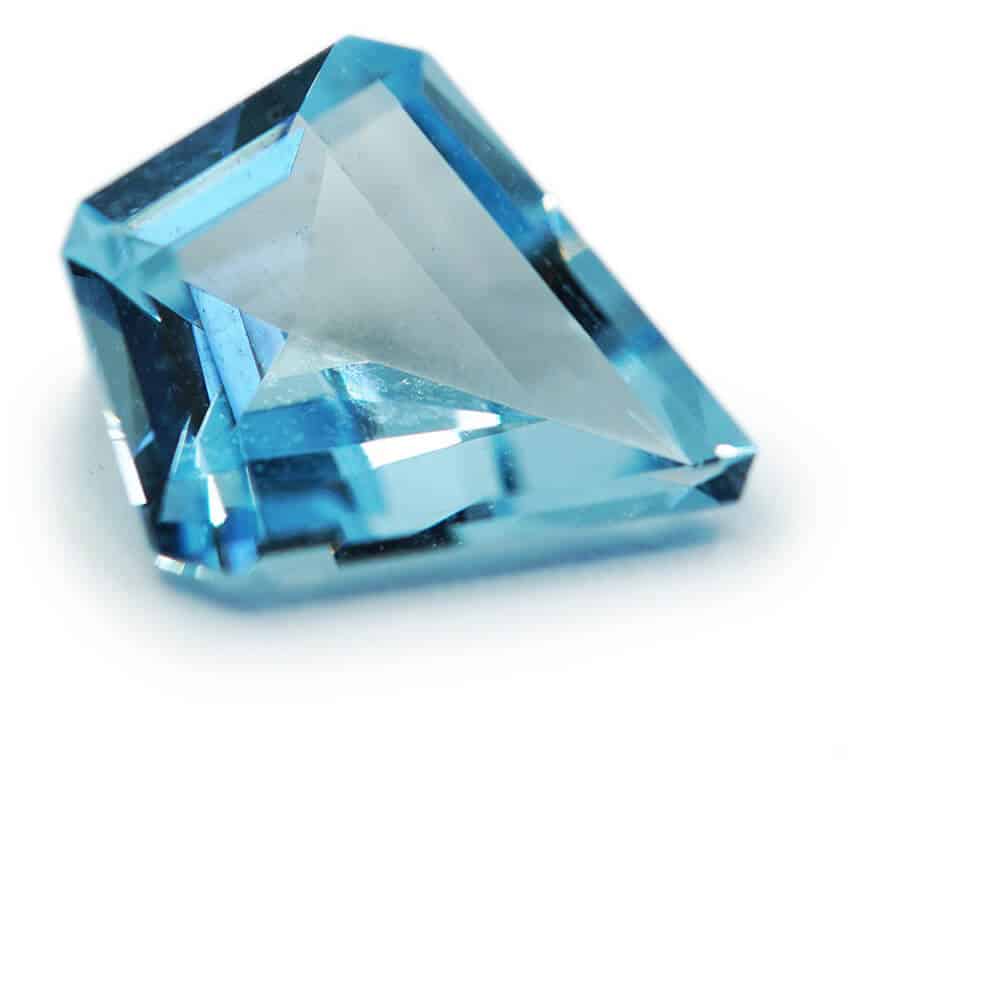 kite shaped loose aquamarine