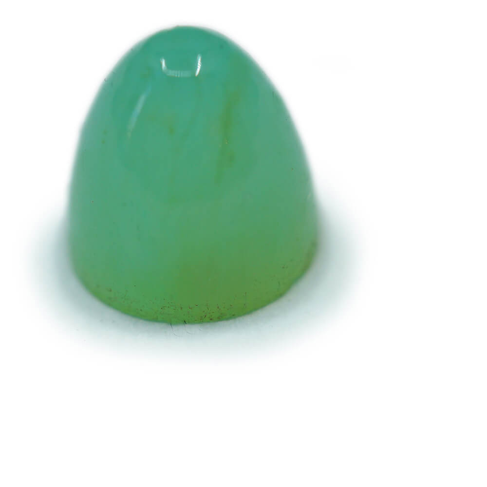 small green aqua bullet opal