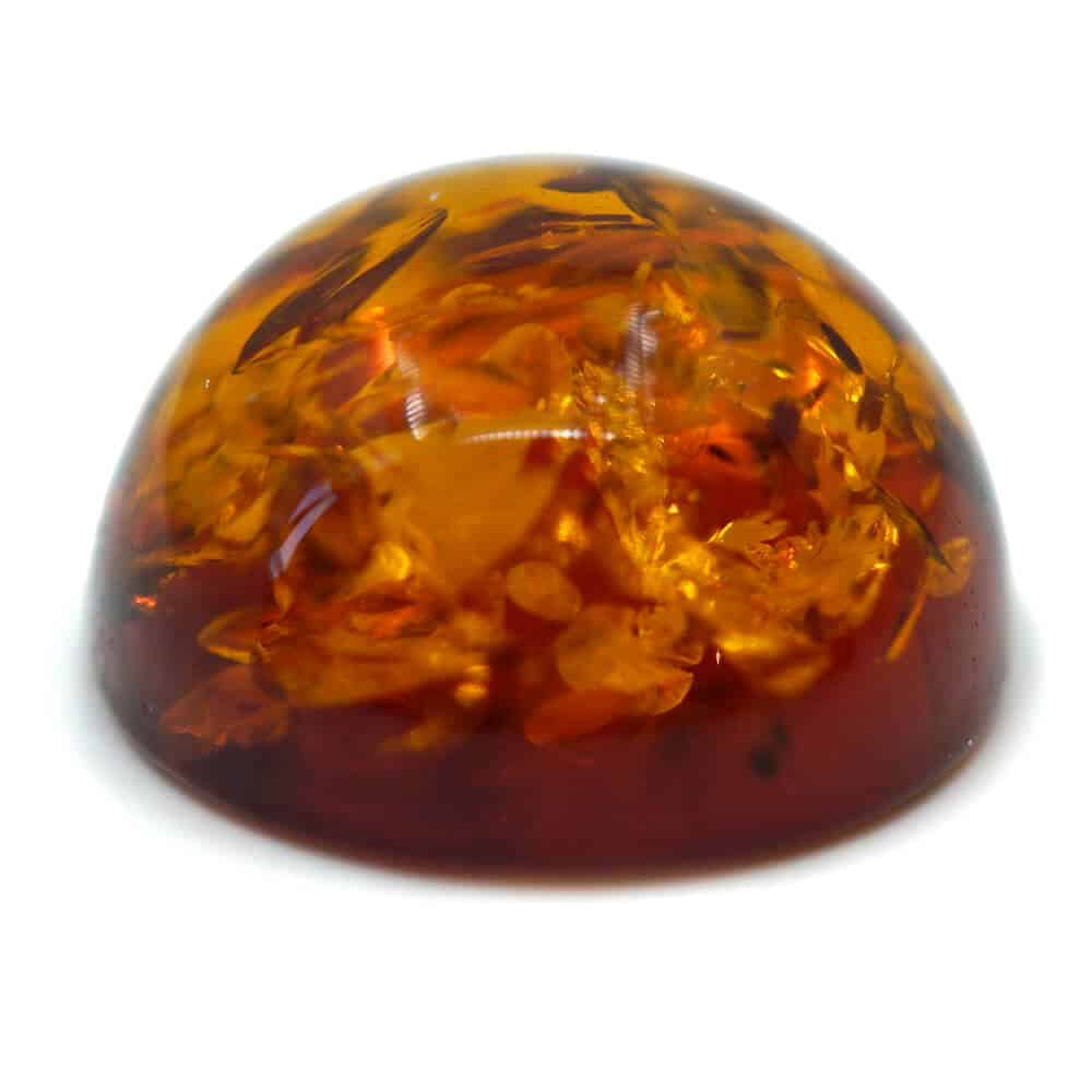 included orange amber viewed from the side