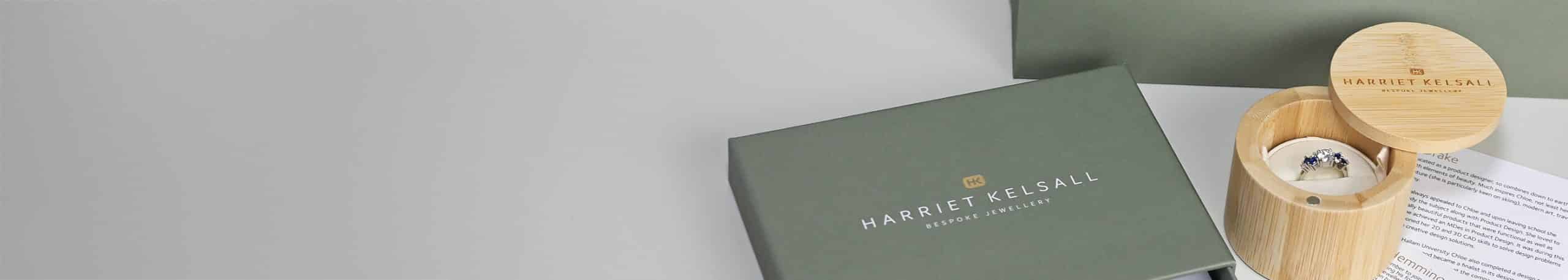 Harriet Kelsall packaging and ring box