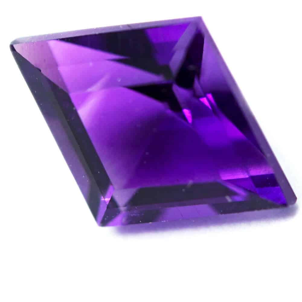 kite shaped cut amethyst