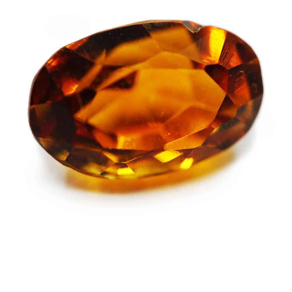 ring orange maderia oval citrine