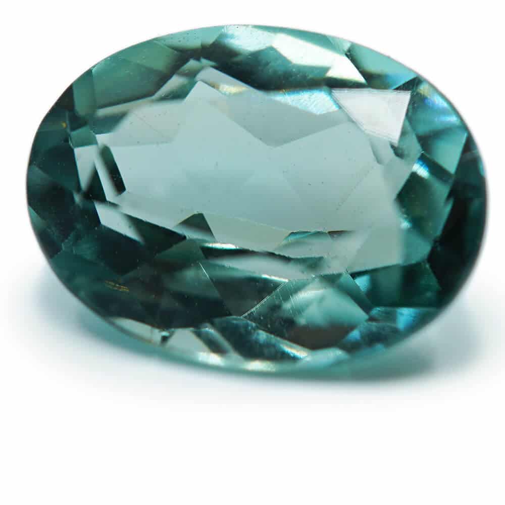 Mint green oval cut tourmaline