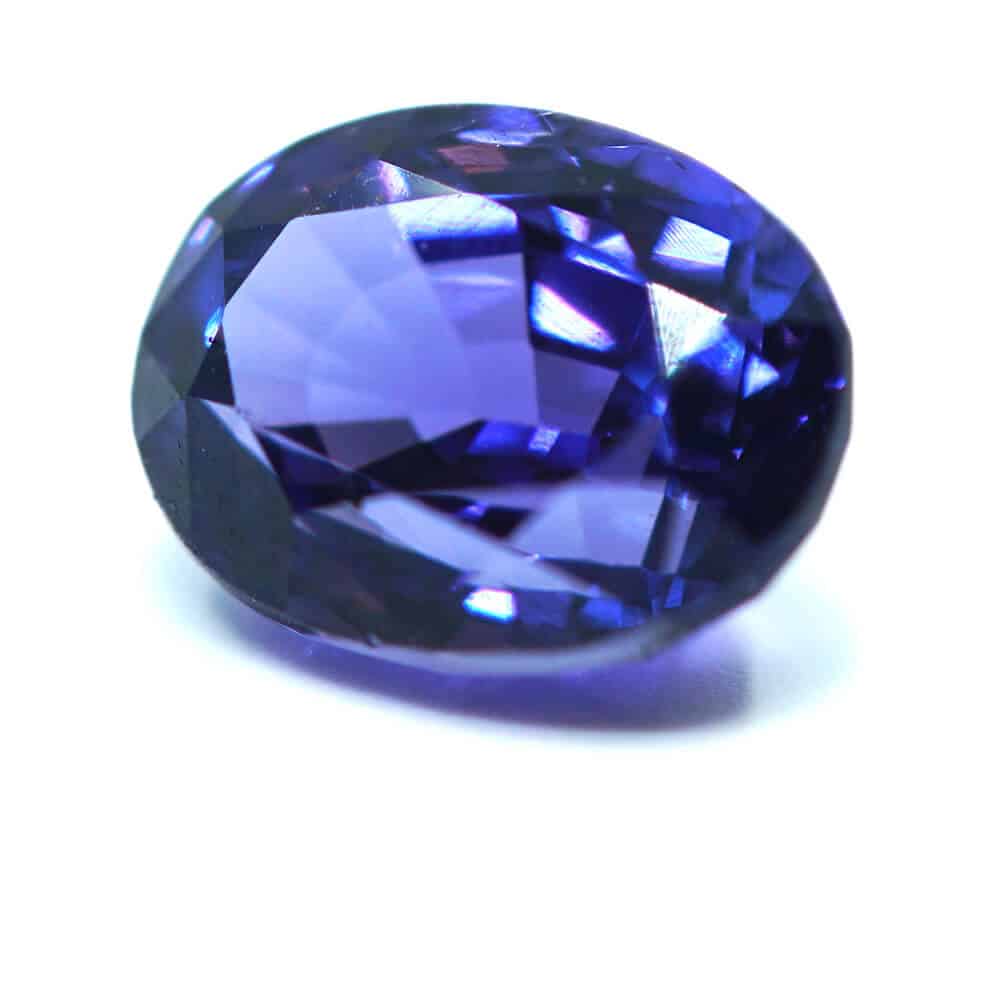 oval deep blue sapphire