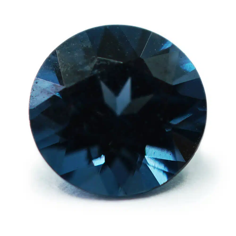 deep blue round spinel