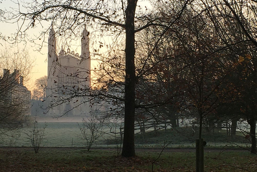 Kings College chapel in autumn