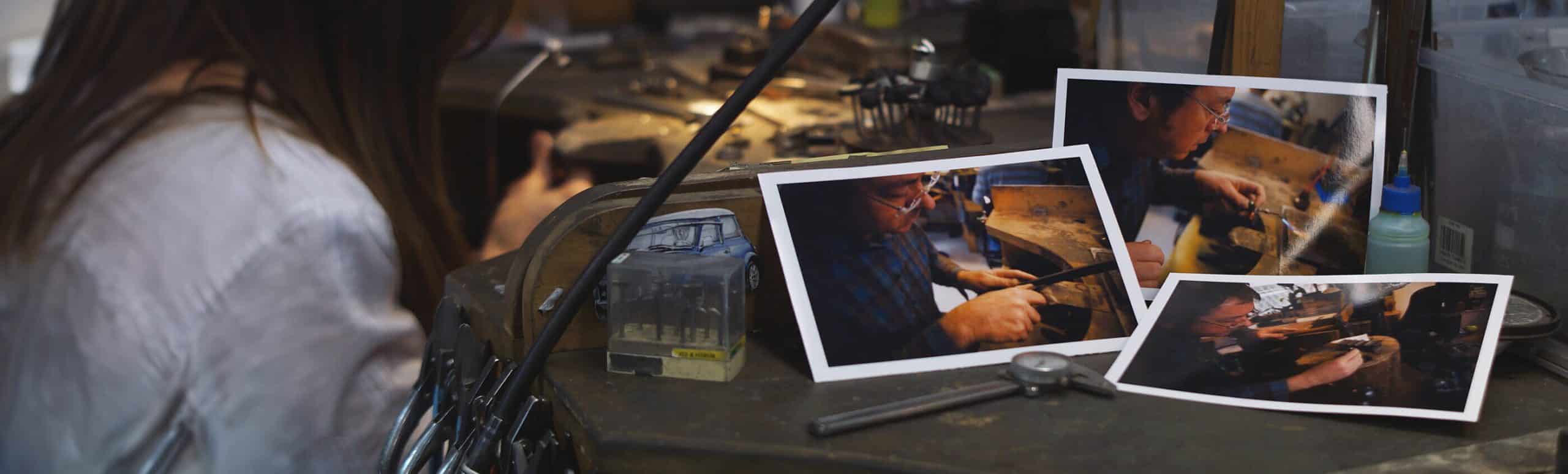 jewellery making photos on bench