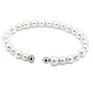 White pearl bangle