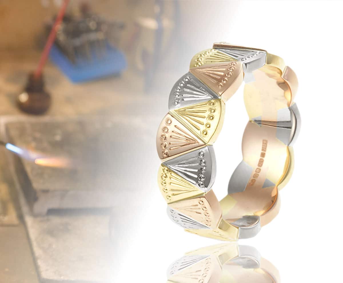 mixed metal ring with workshop