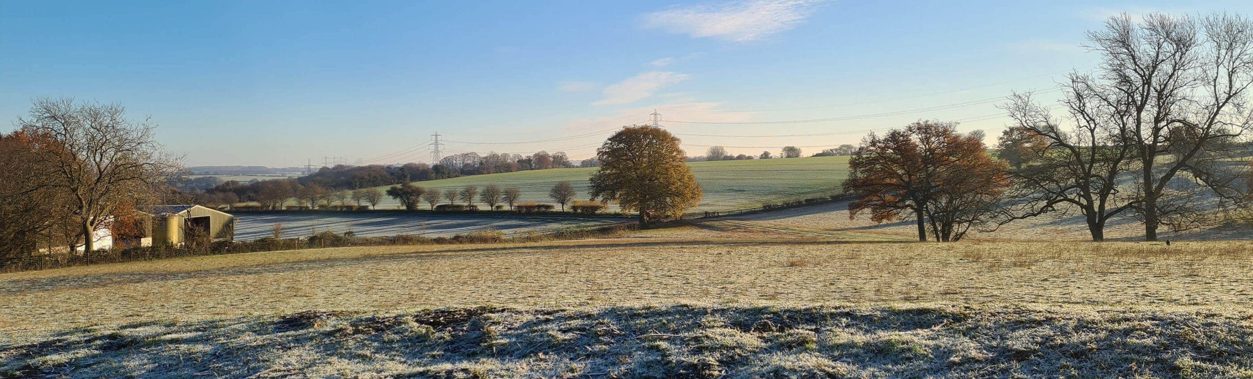 hertfordshire winter countryside near Hitchin